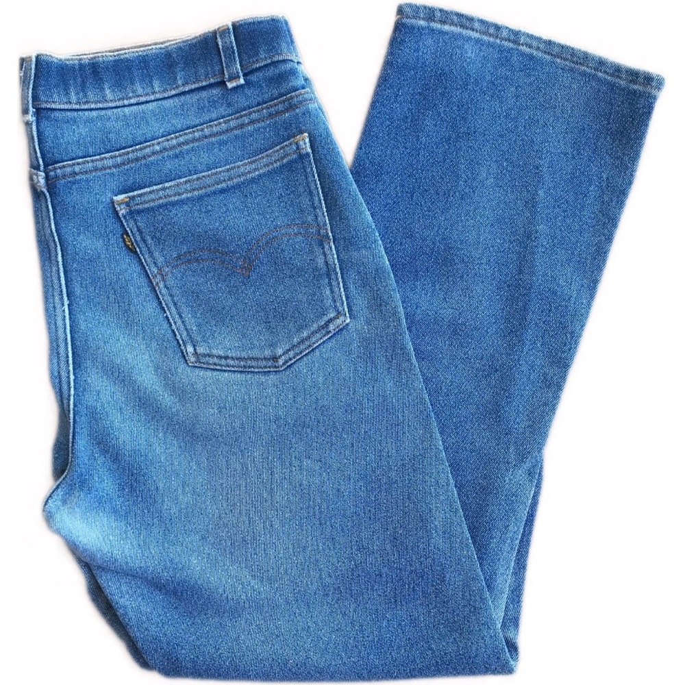 Vintage Levi’s black/gold tab skosh jeans